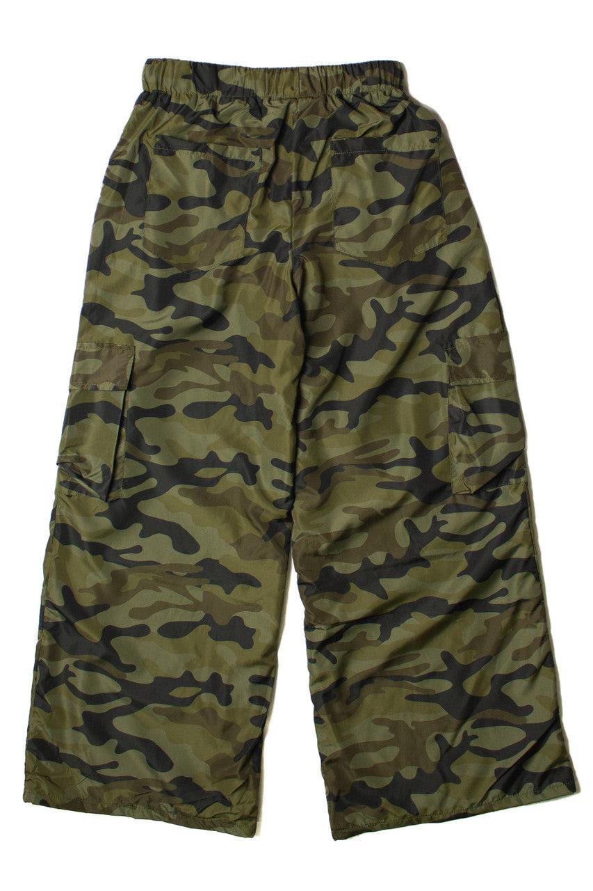 Wide Leg Camo Utility Pants Product Image