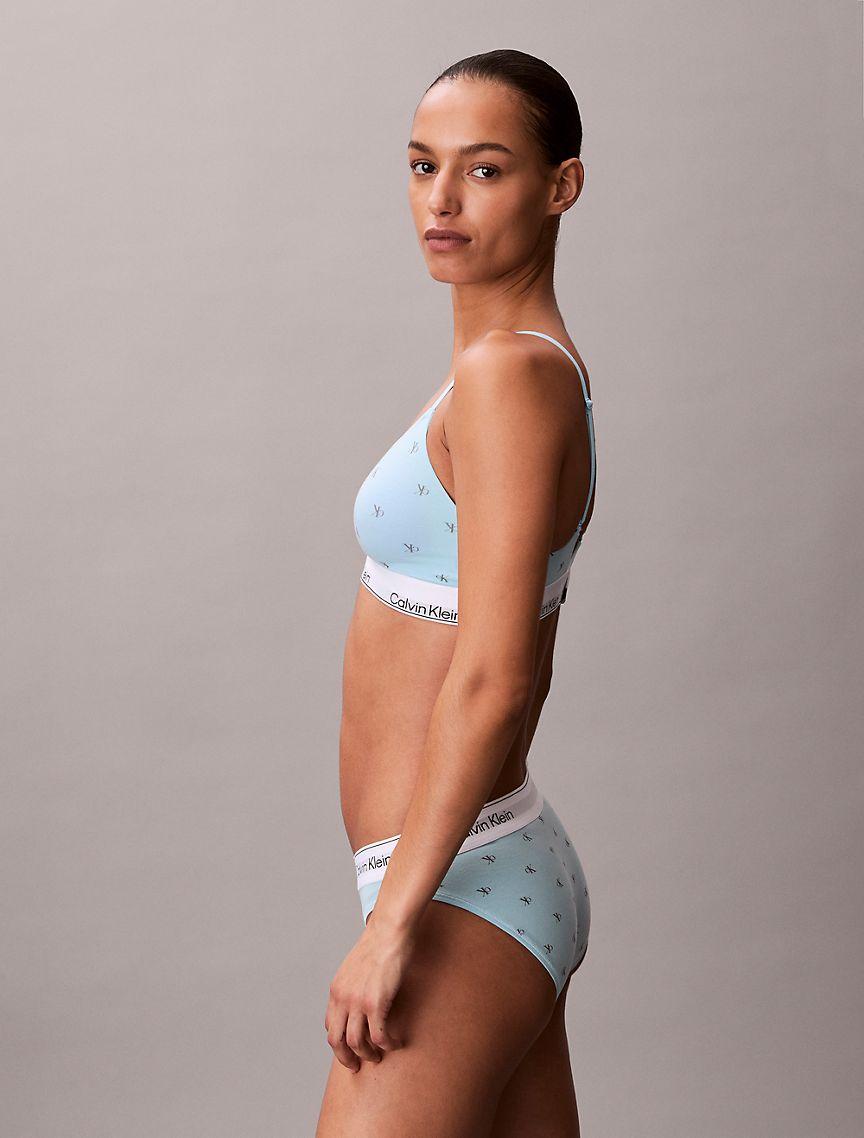 Icon Cotton Modal Lightly Lined Triangle Bralette Product Image