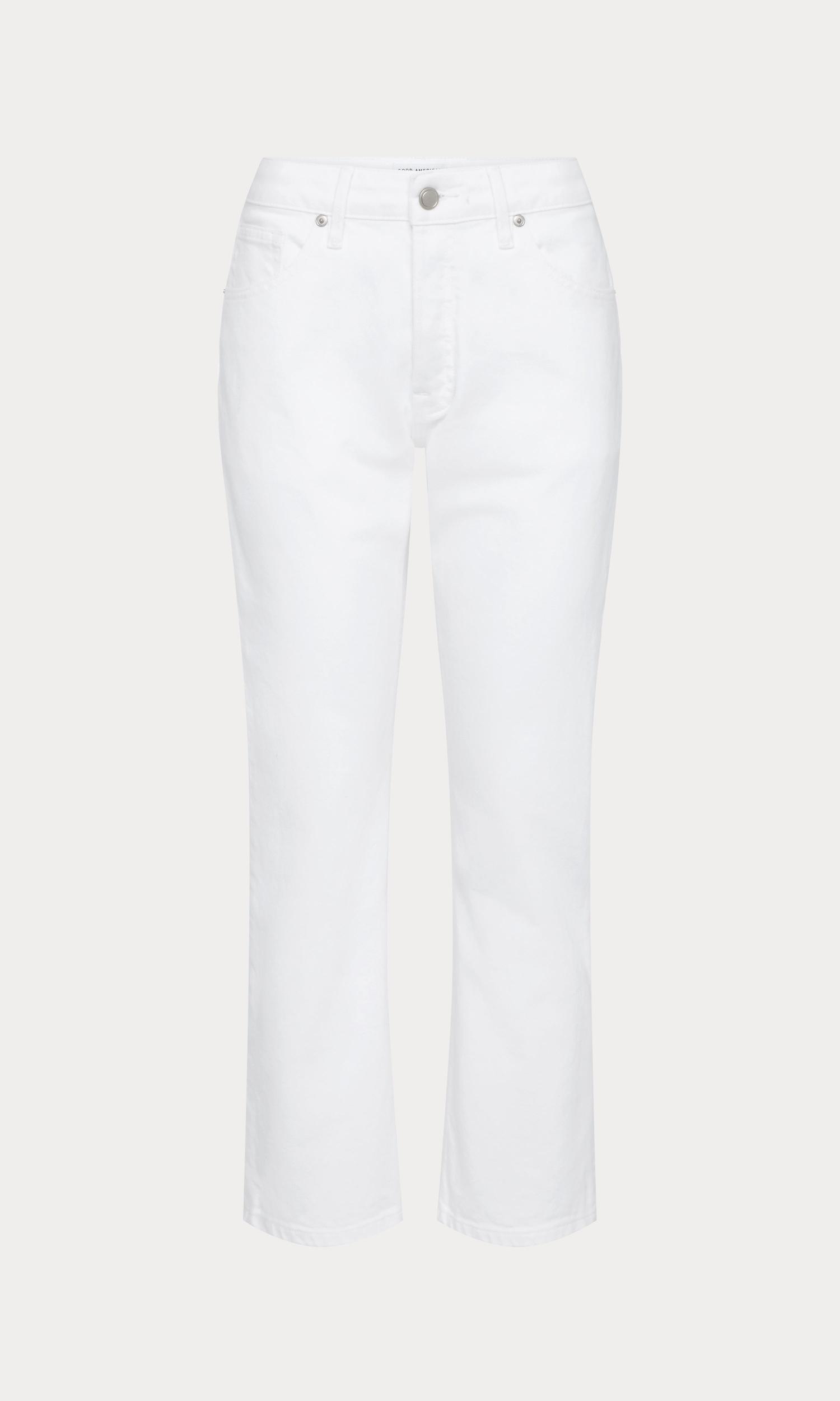 VINTAGE STRAIGHT ANKLE JEANS | WHITE001 Product Image