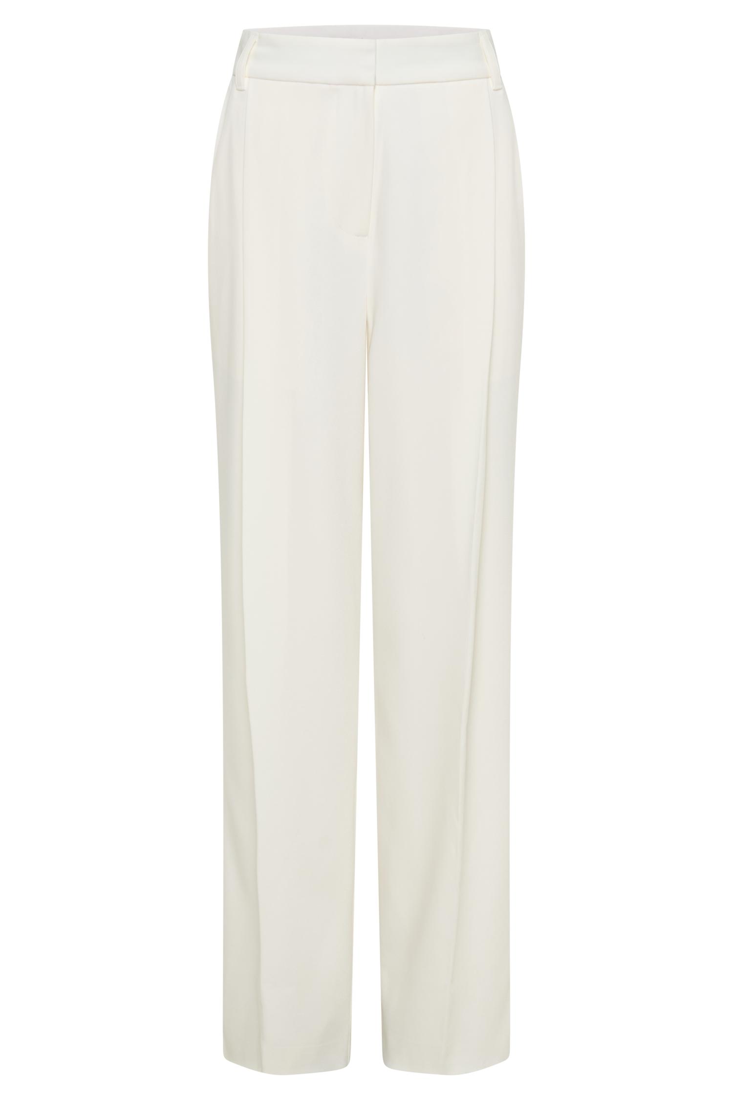 Amelie Suiting Straight Leg Pants - Ivory Product Image