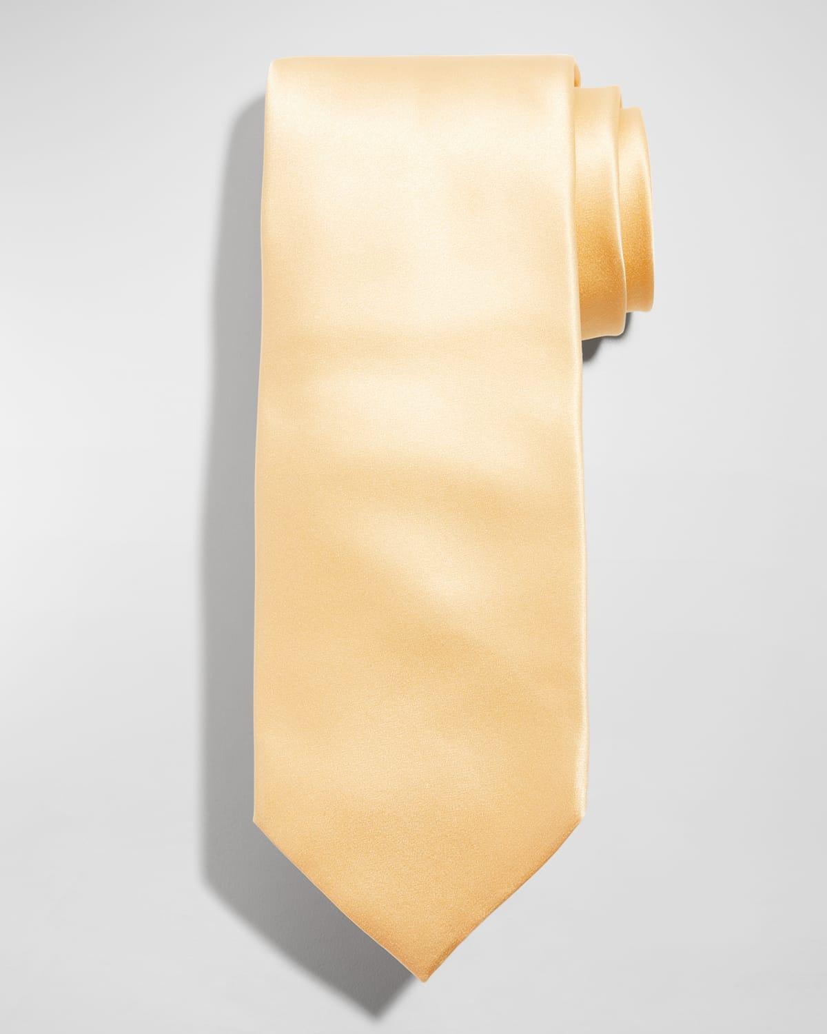 Solid Silk Satin Tie Product Image