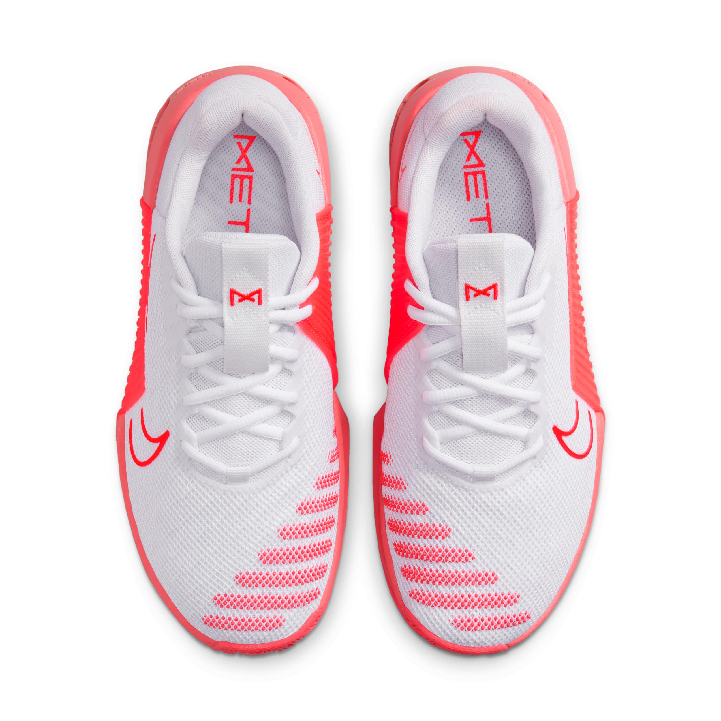 Nike Womens Metcon 9 Training Shoes in White/Bright Crimson/Magic Ember Product Image
