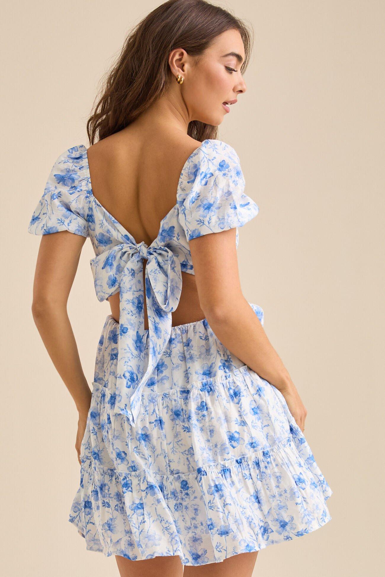 Marina Floral Mini Dress Product Image