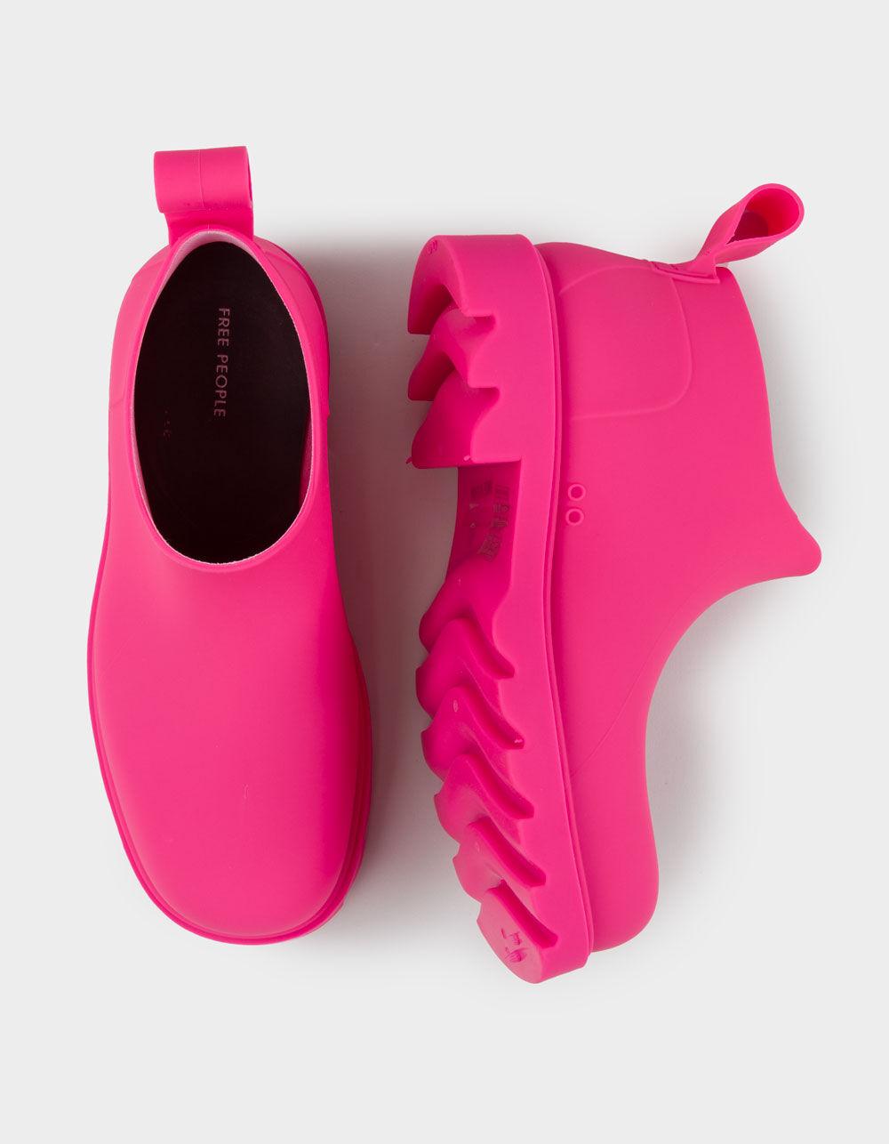 FREE PEOPLE High Street Womens Rain Boots - HOT PINK Product Image