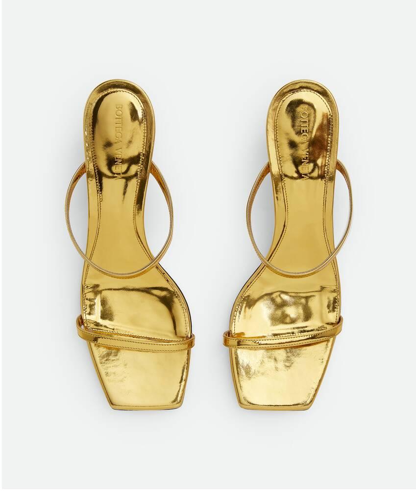 Women's Knot Mule in Gold Product Image