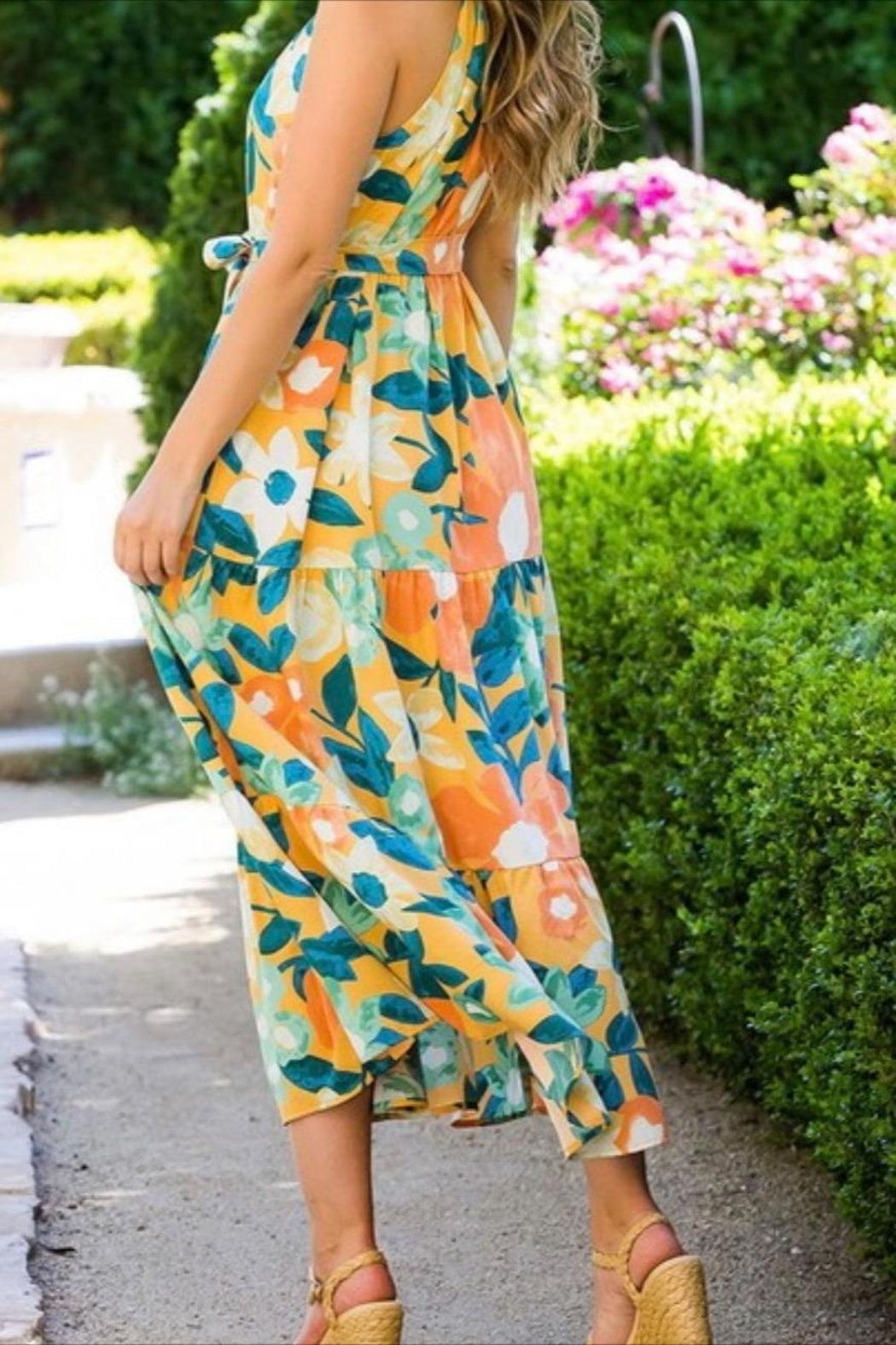 Floral Halter Dress Product Image