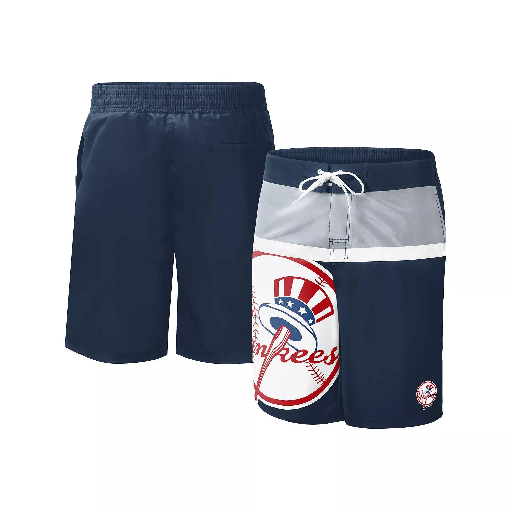 Men's G-III Sports by Carl Banks Navy New York Yankees Sea Wind Swim Shorts,  Product Image