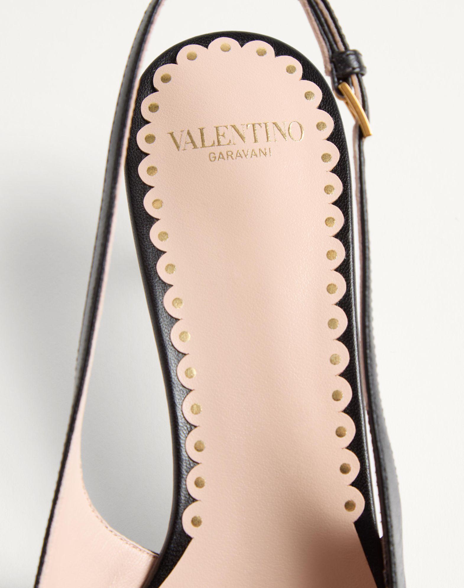 Bepointy Slingback Pump In Patent Leather And Kidskin 45Mm Product Image