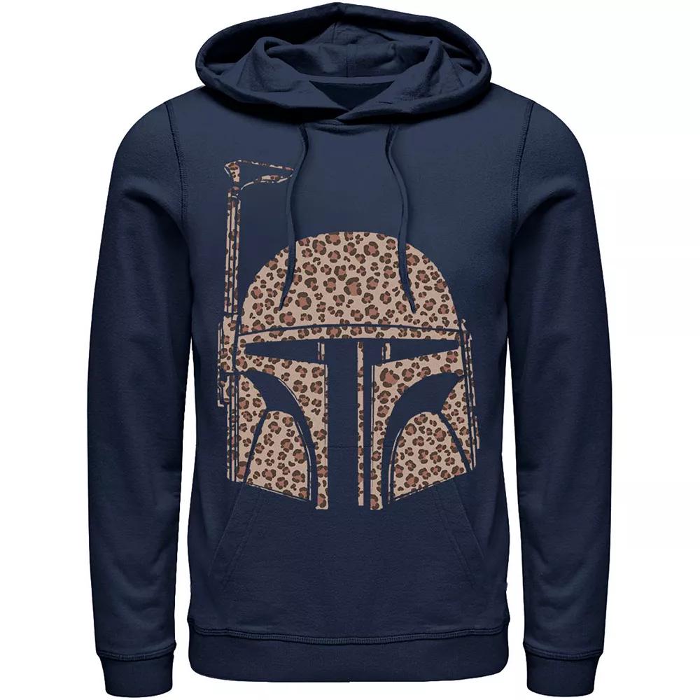Men's Star Wars Boba Fett Helmet Cheetah Print Fill Hoodie,  Product Image
