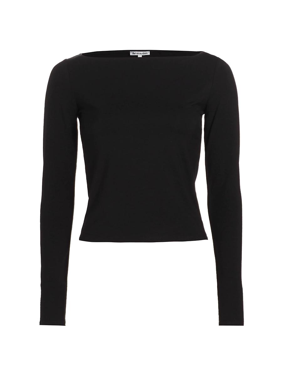 Womens Wiley Jersey Boatneck Top Product Image