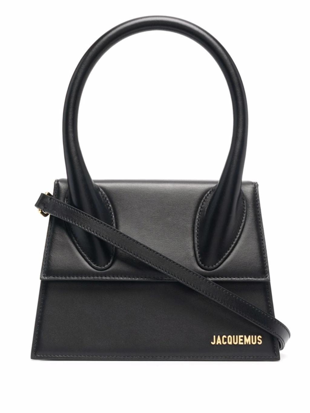 JACQUEMUS Small Handle And Removable Shoulder Strap In Black Product Image