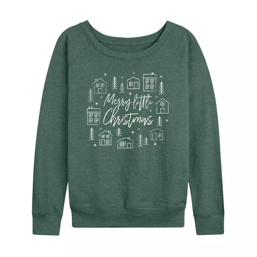 Women's Merry Little Christmas French Terry Long Sleeve Tee,  Product Image