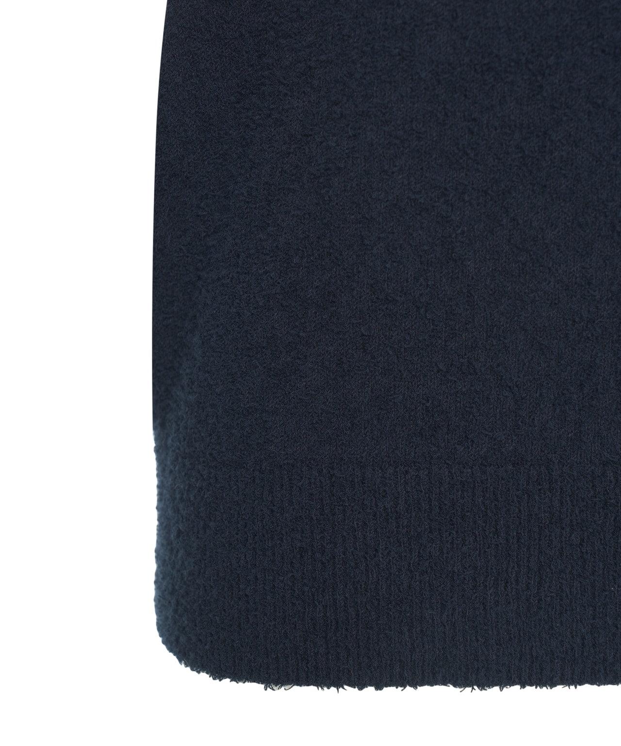 Boucle knit polo shirt Product Image