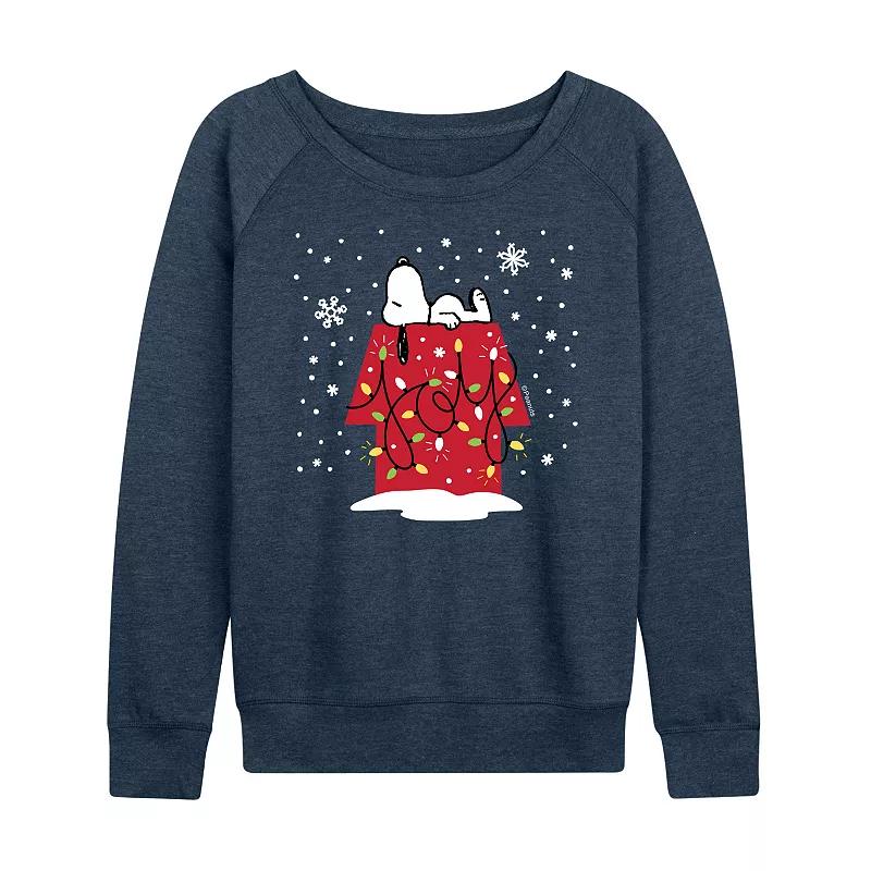 Women's Peanuts Snoopy Joy French Terry Long Sleeve Tee,  Product Image