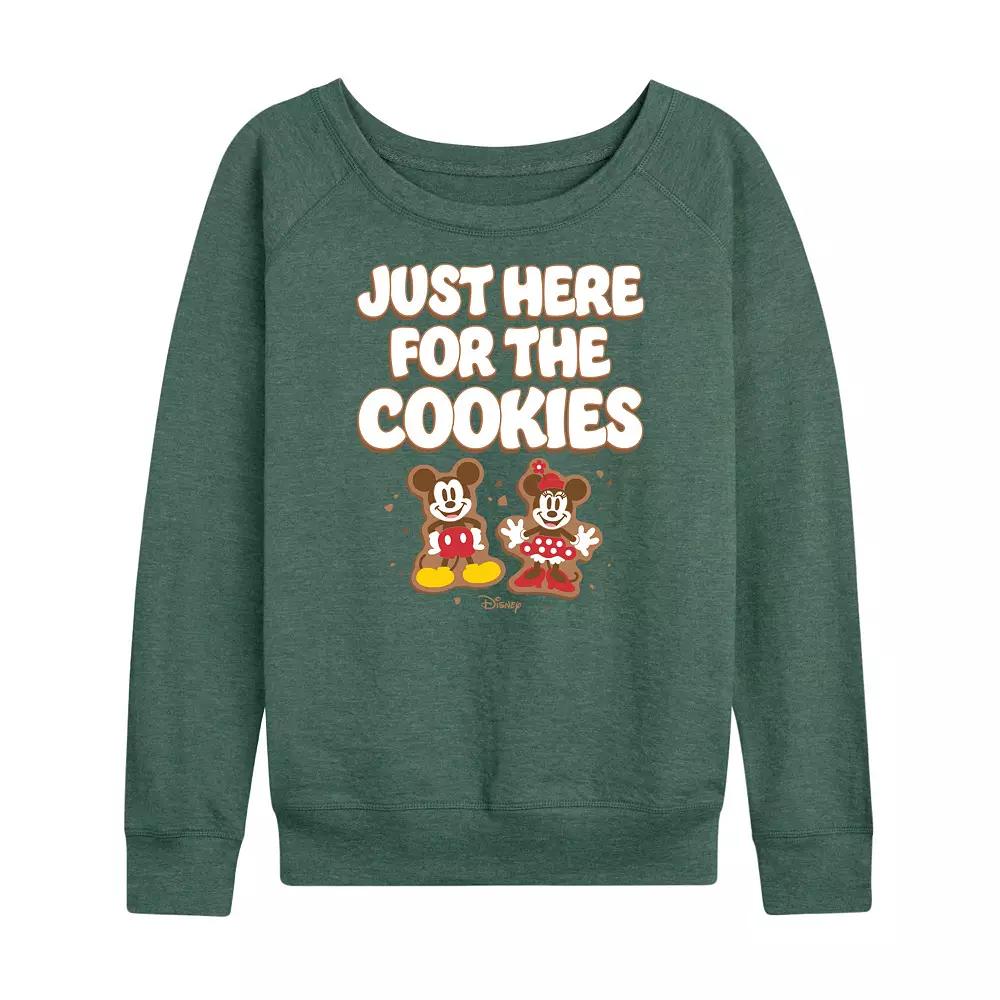 Disney's Mickey and Minnie Mouse Women's Cookies French Terry Long Sleeve Tee,  Product Image