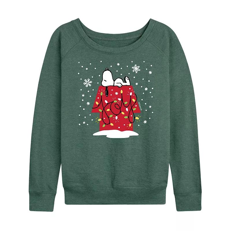 Women's Peanuts Snoopy Joy French Terry Long Sleeve Tee,  Product Image