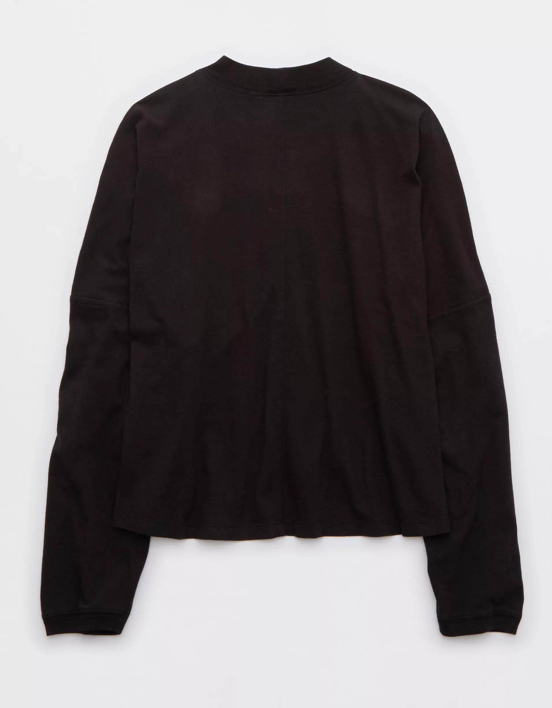 Aerie Cozy Long Sleeve Mockneck T-Shirt Product Image