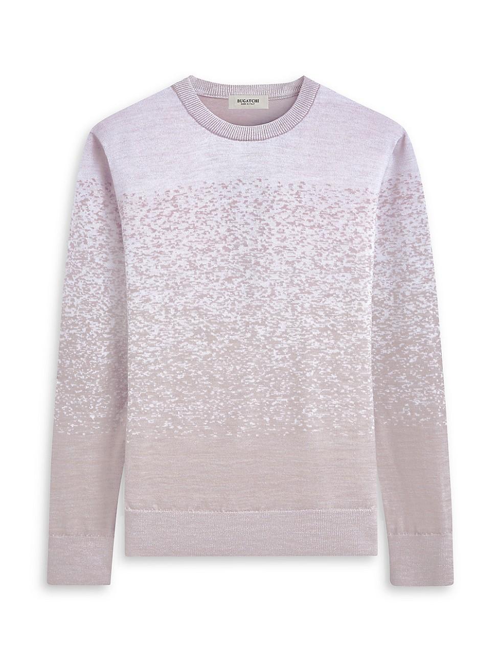 Mens Gradient Wool Crewneck Sweater Product Image
