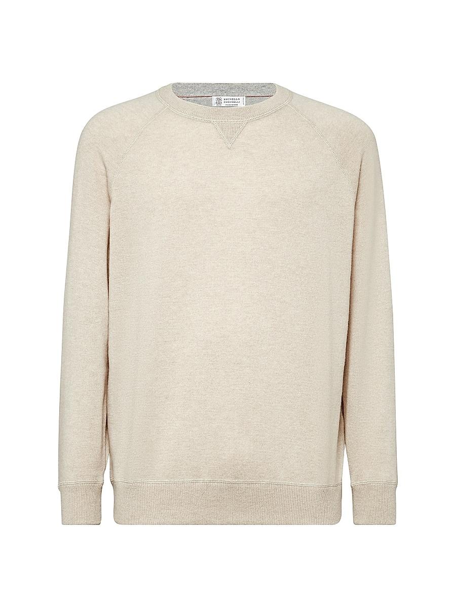 Mens Cashmere Sweatshirt Style Sweater Product Image