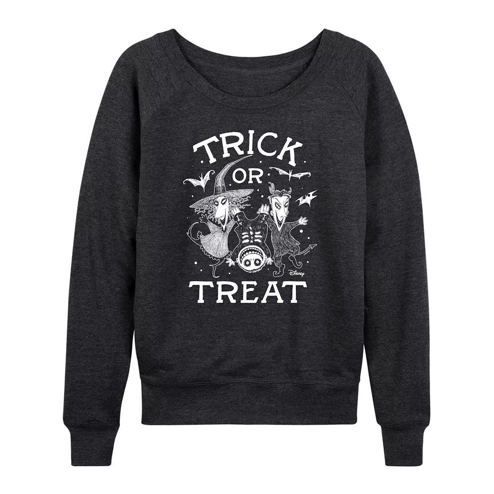 Disney's Nightmare Before Christmas Women's Trick or Treat French Terry Long Sleeve Tee,  Product Image