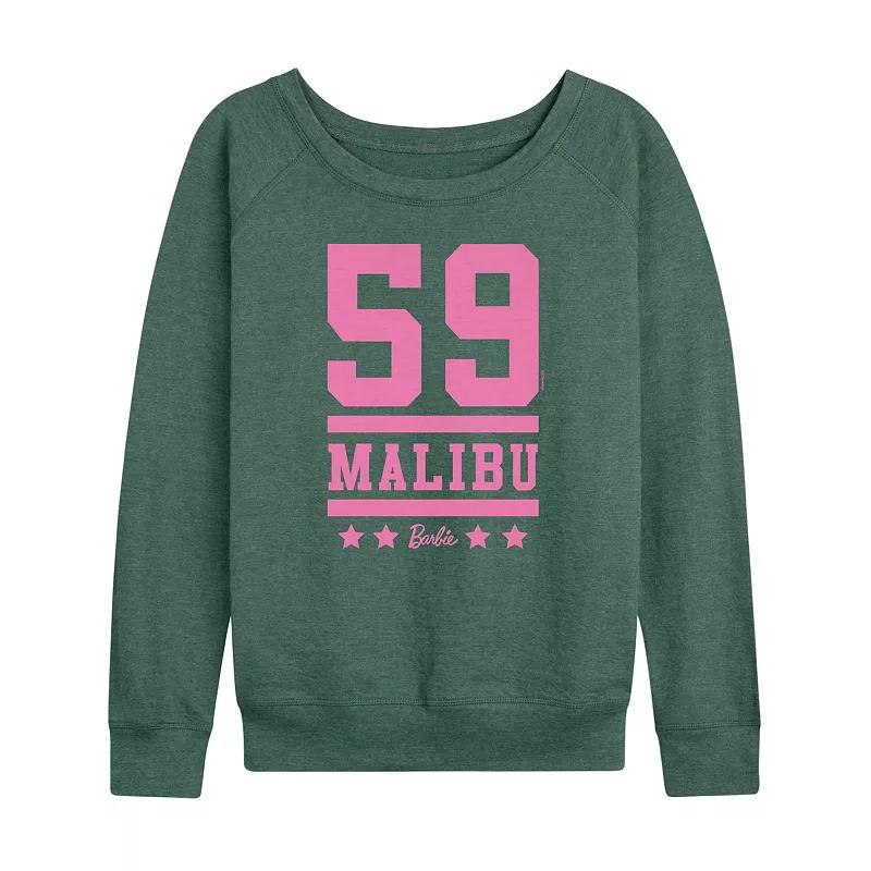 Women's Barbie® 59 Malibu Graphic French Terry Long Sleeve Tee,  Product Image