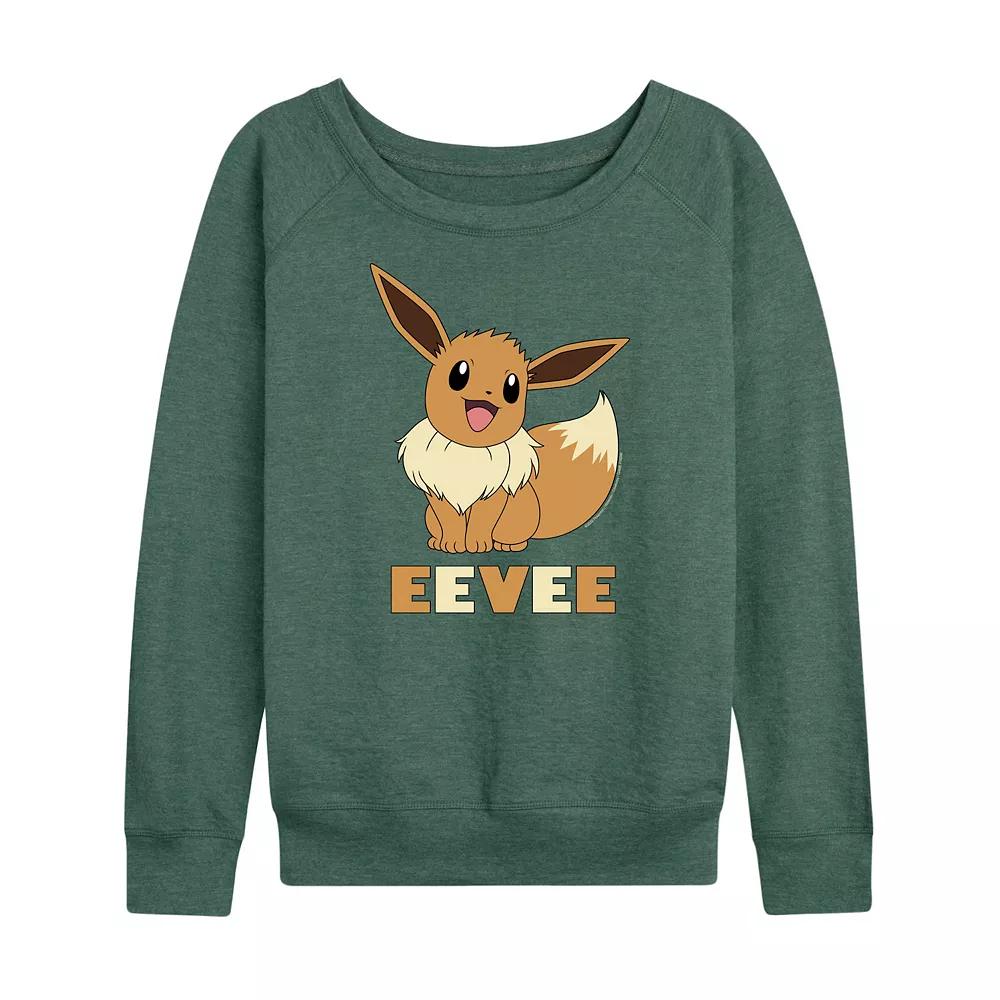 Women's Pokemon Eevee French Terry Long Sleeve Tee,  Product Image