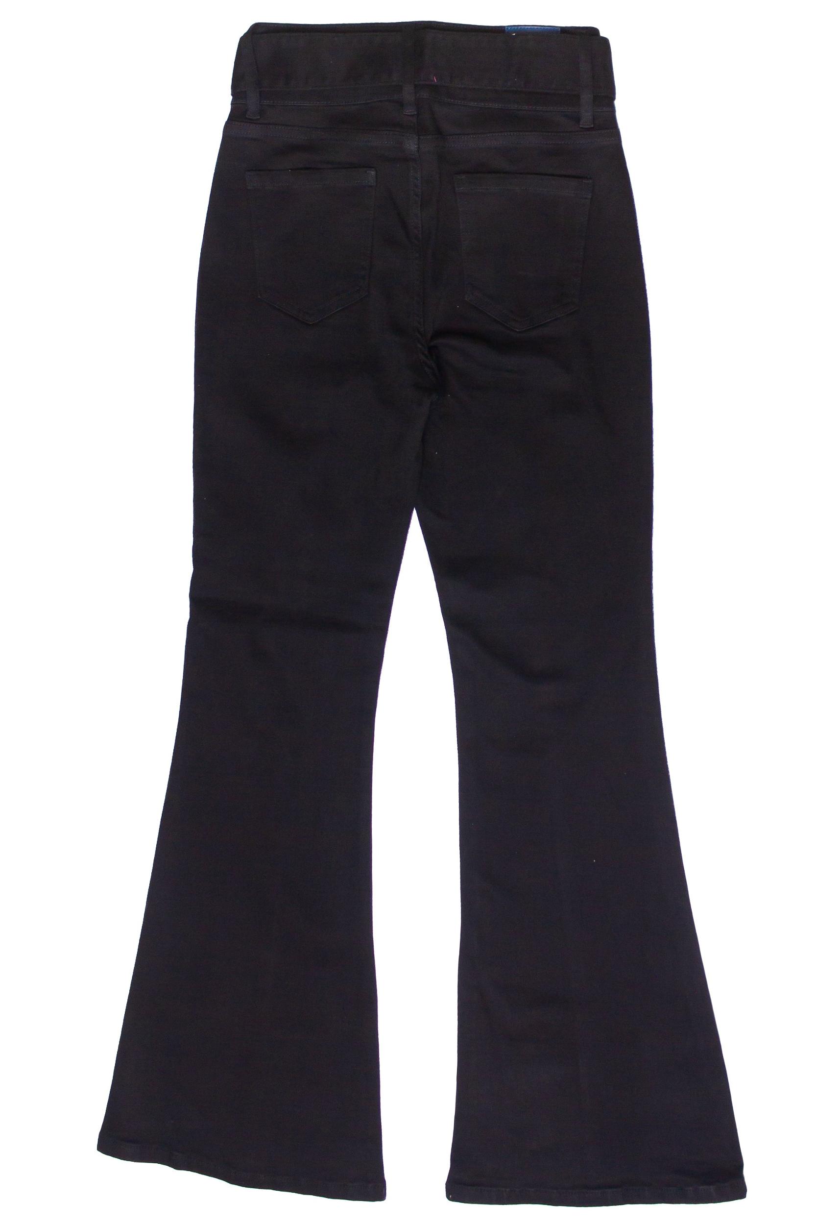 High Rise Belted Flare Jeans Product Image
