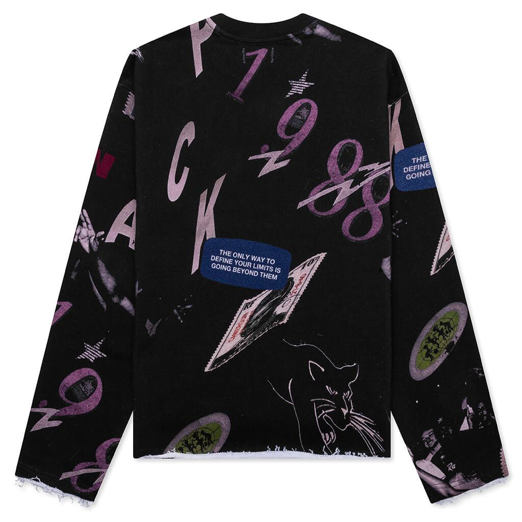 Collage Crewneck - Black Male Product Image