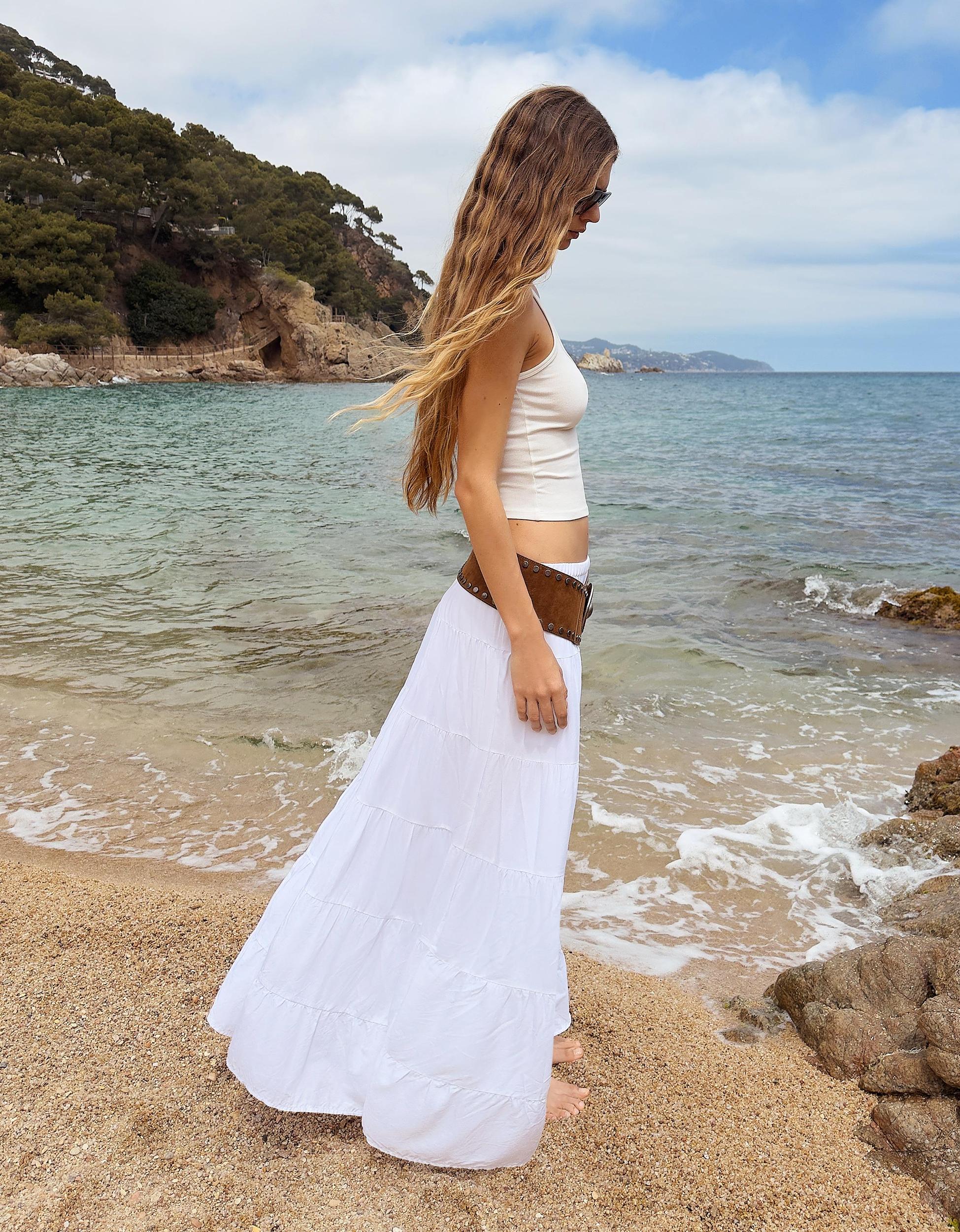 Rustic midi skirt Product Image