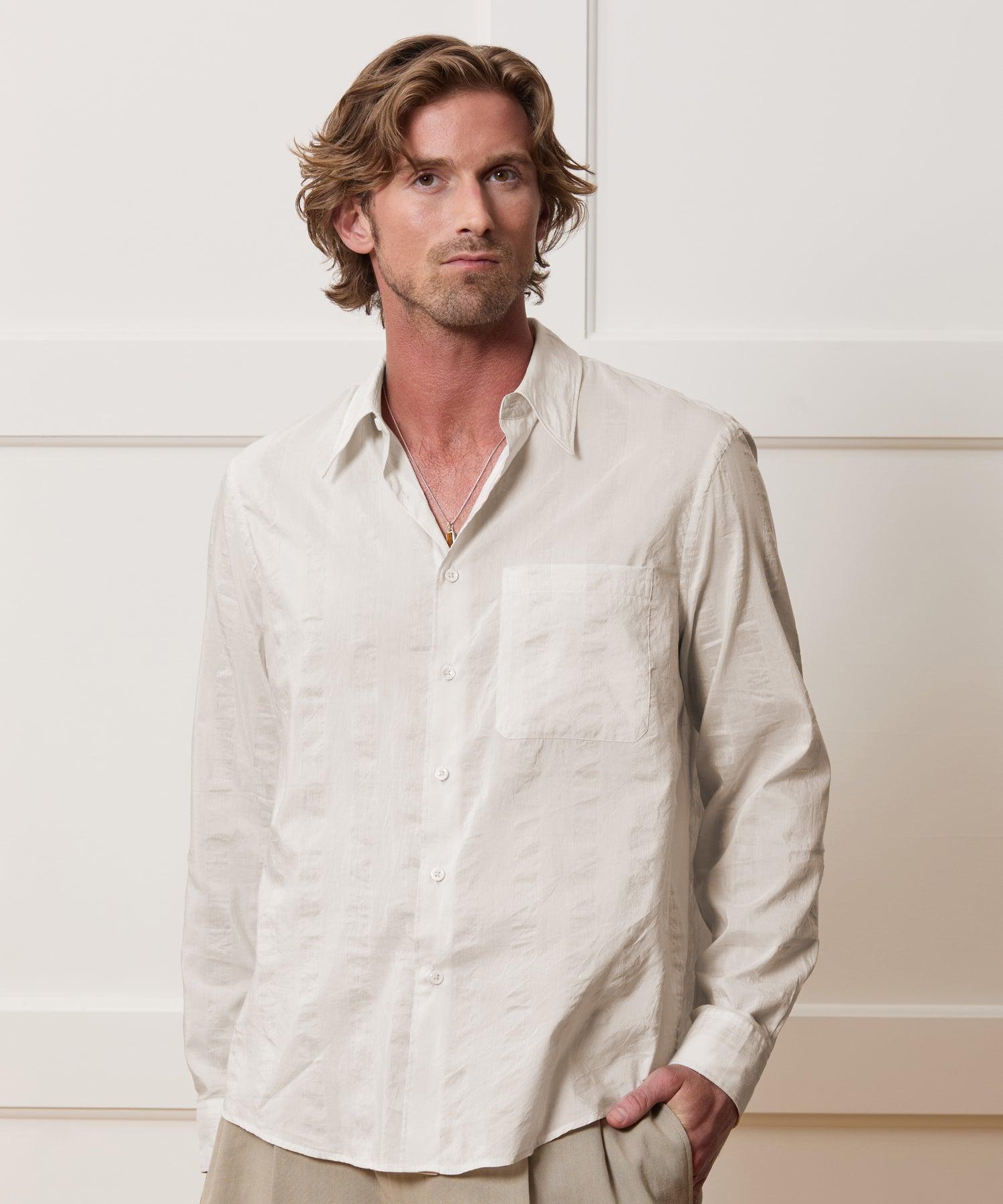 Cotton-Silk Big Shirt Product Image