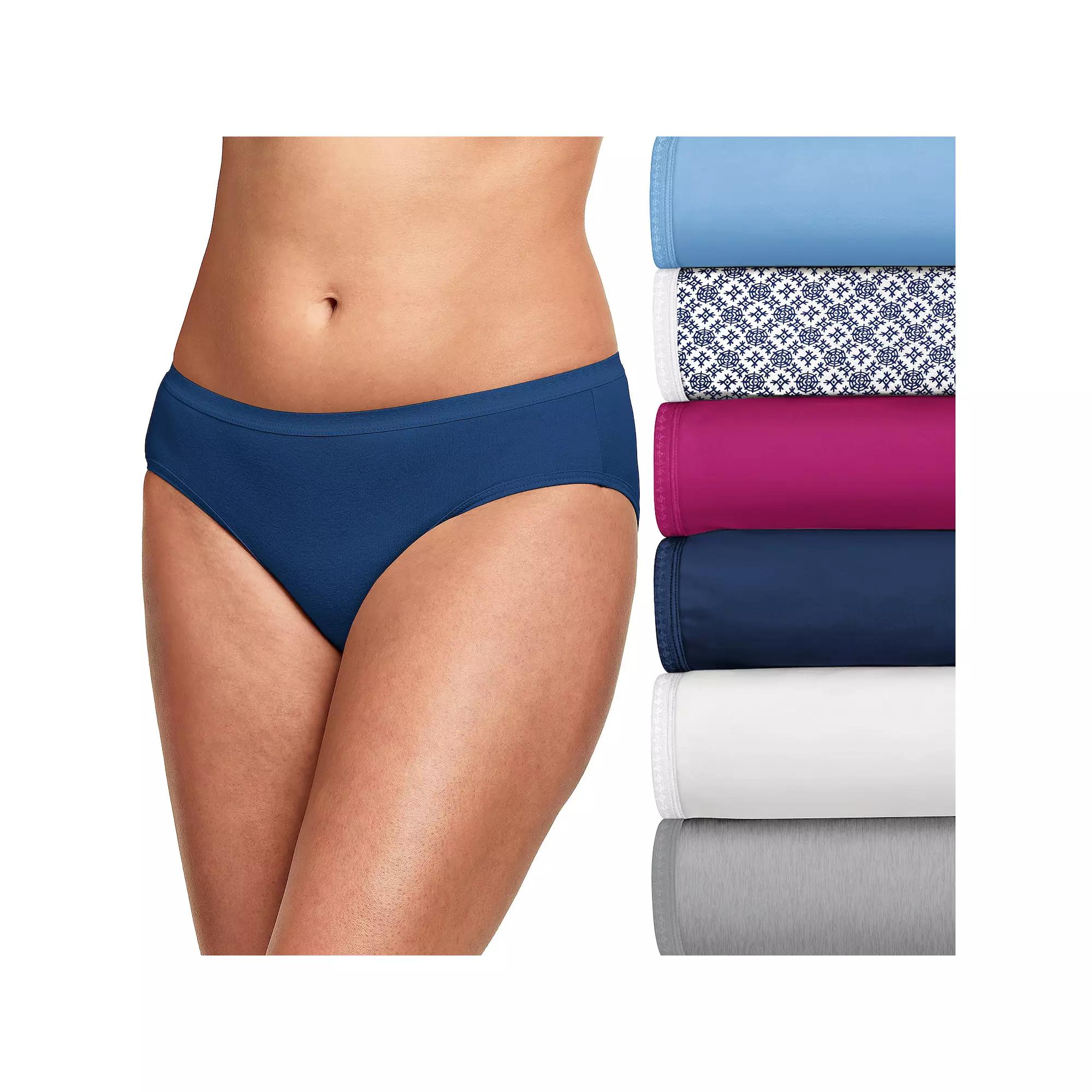 Hanes Ultimate 6-Pack Breathable Hipster Underwear 41H6CC, Women's,  Product Image