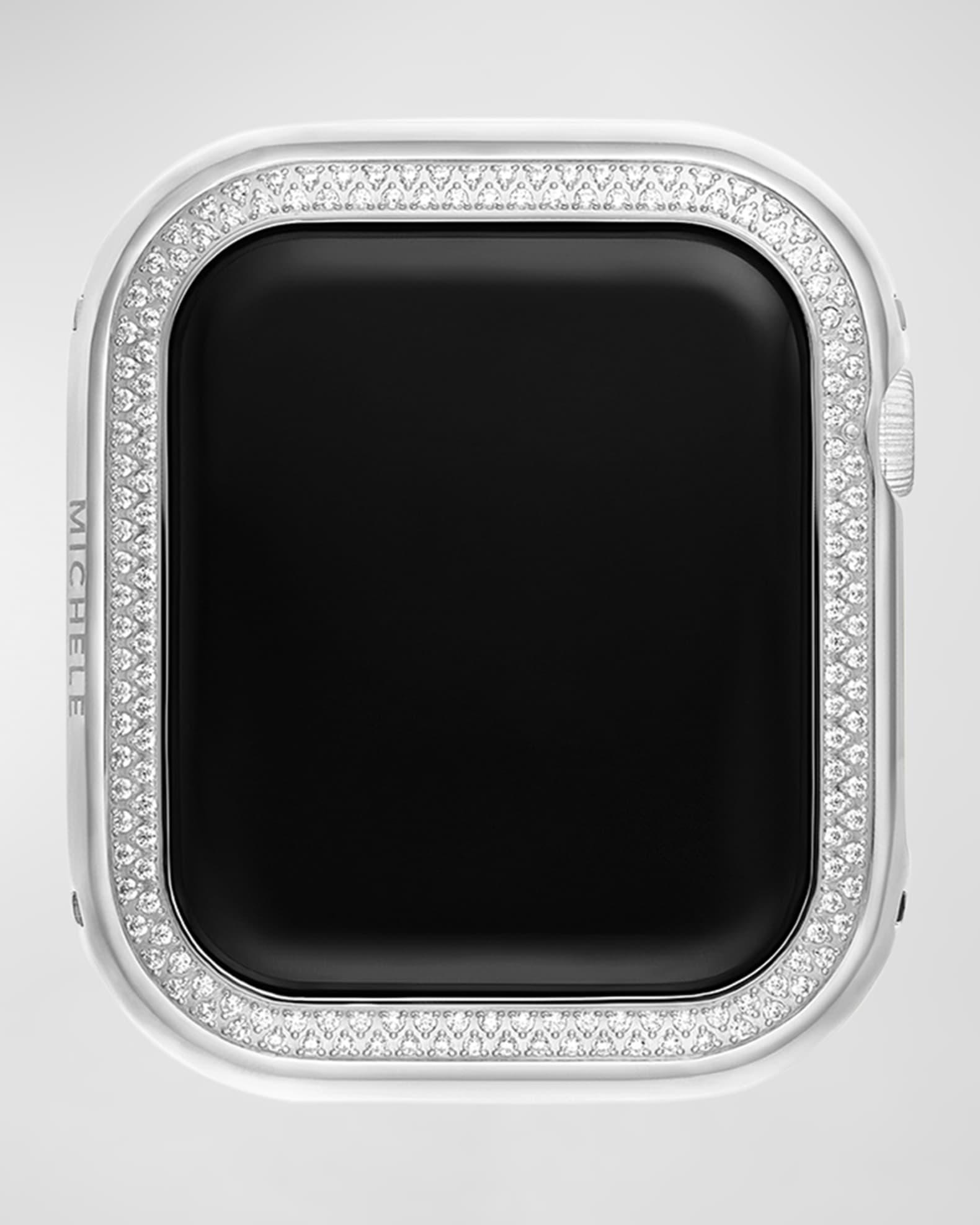 Diamond Apple Watch Case in Stainless Steel, 45mm Product Image