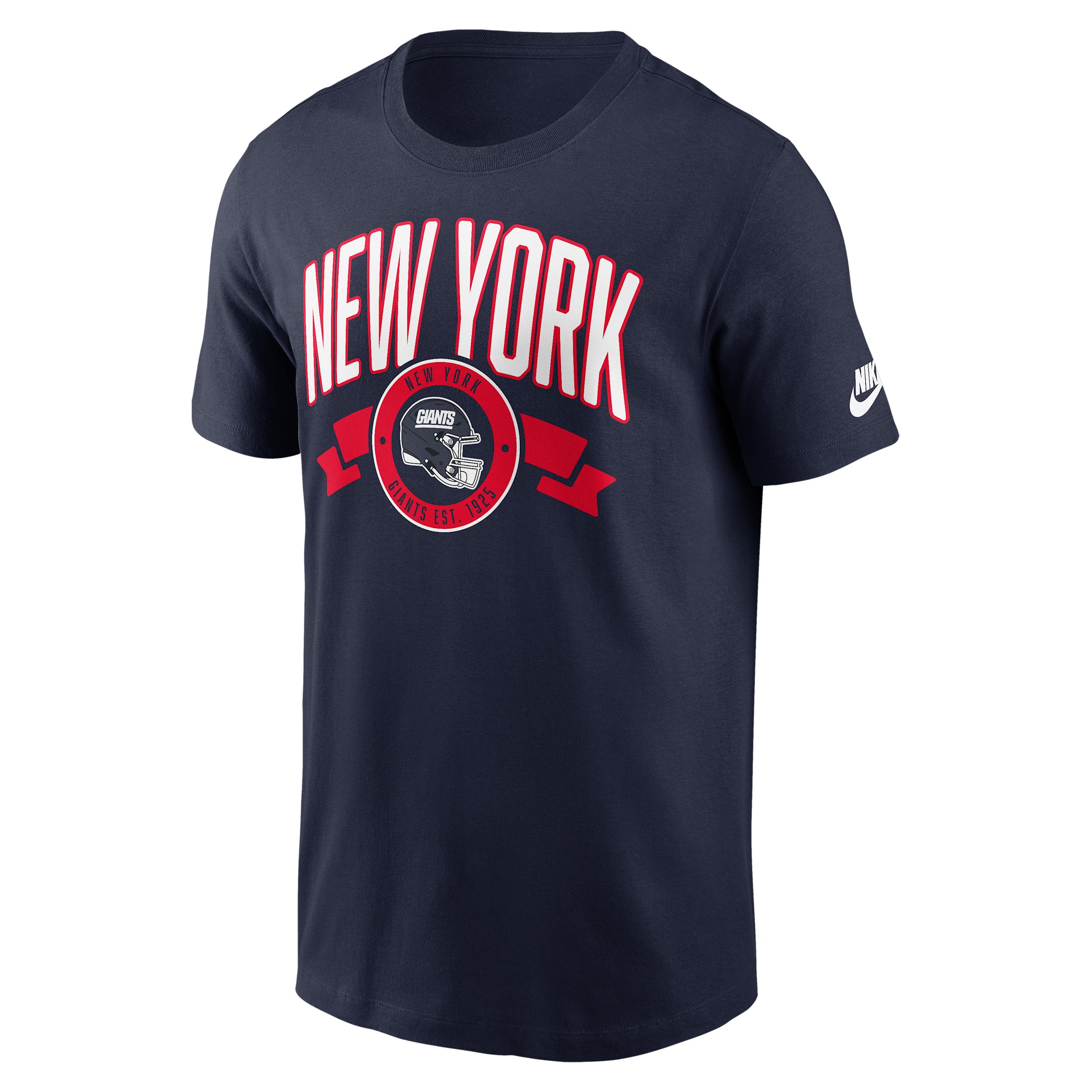 New York Giants Rewind Front And Back Hit Essential Nike Mens NFL T-Shirt | N19941SQ8I-93P Product Image