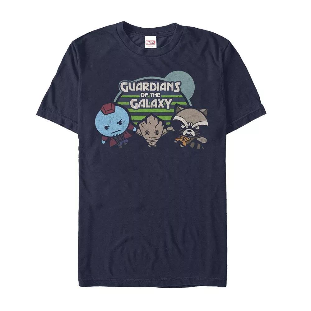 Men's Marvel Kawaii Art Collection Guardians of the Galaxy Graphic Tee,  Product Image
