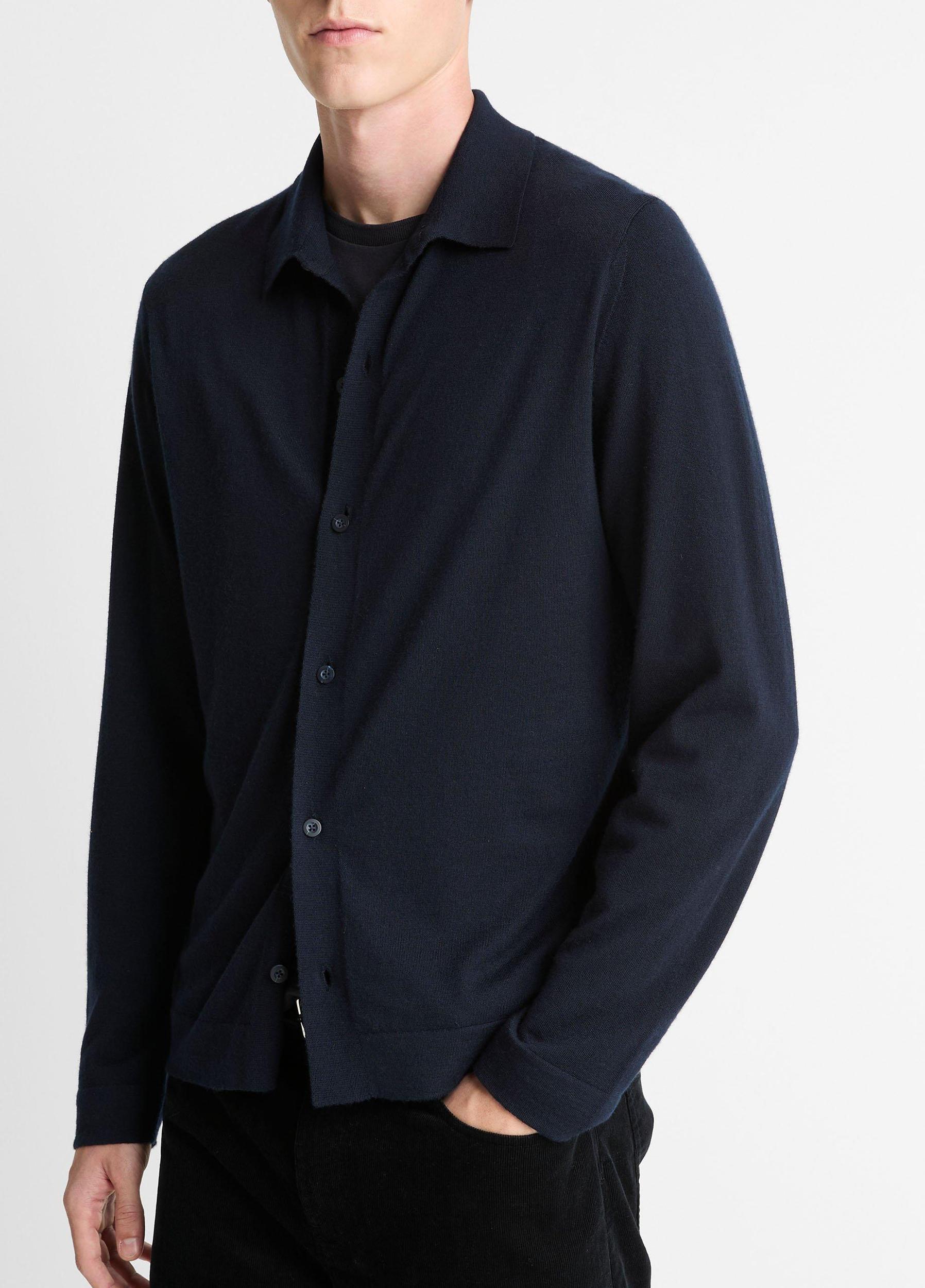 Featherweight Merino Wool-Cashmere Sweater Shirt Product Image
