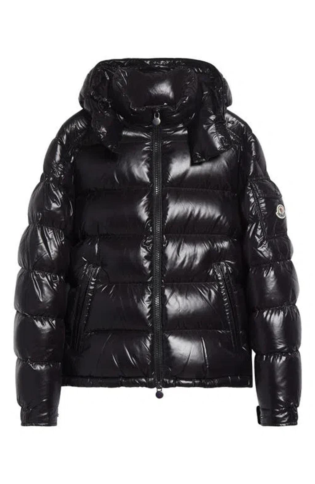 MONCLER Men Detachable Hood Padded Down Jacket In Black Product Image