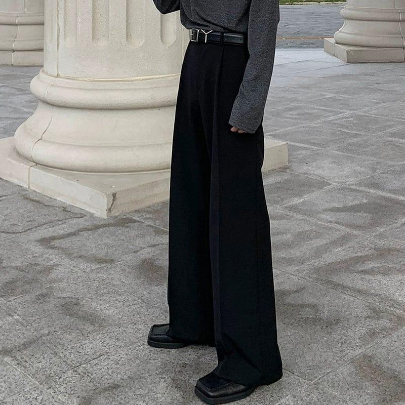 RT No. 11889 WIDE STRAIGHT DRAPE SUIT PANTS Product Image