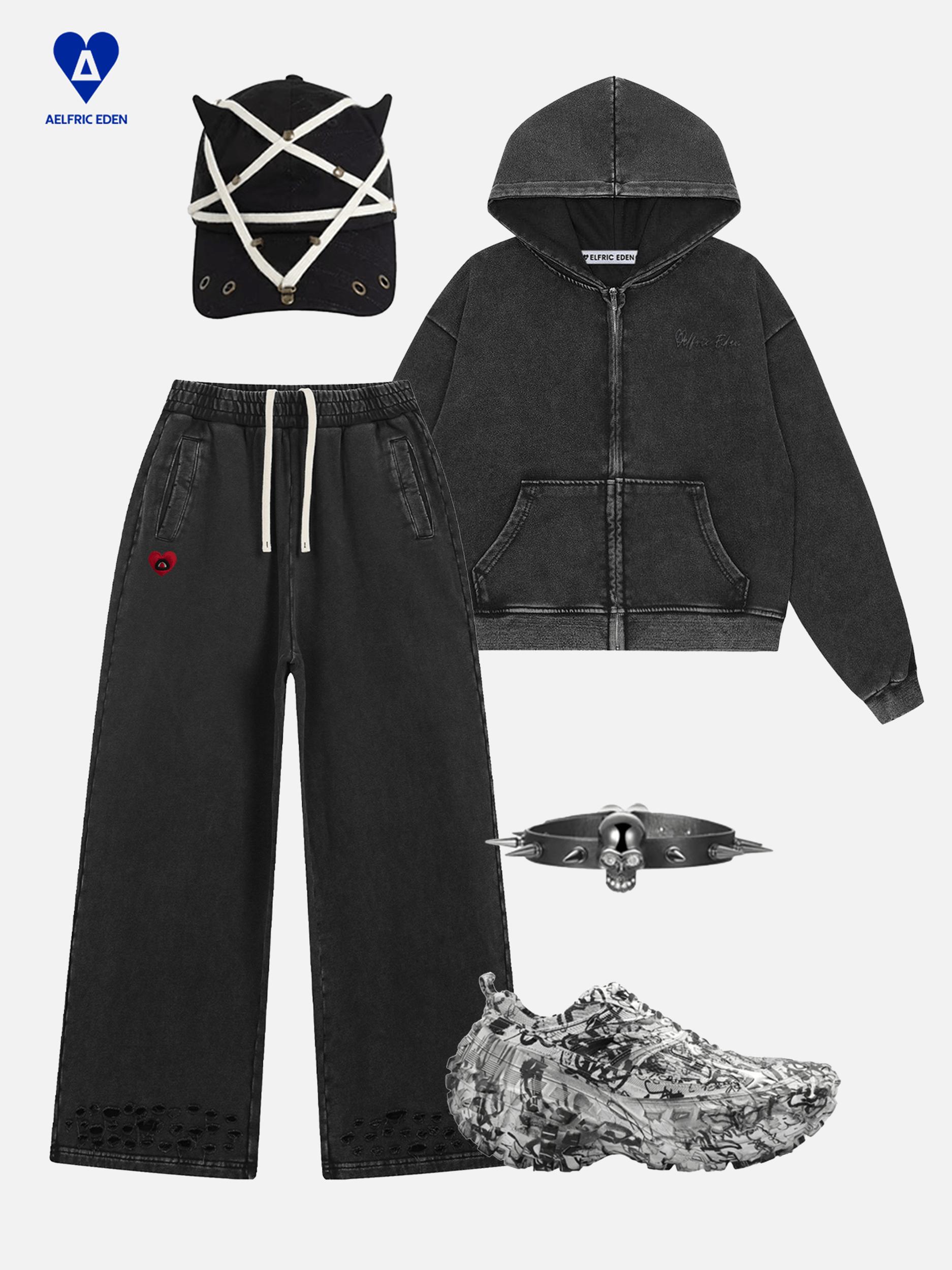 Aelfric Eden Distressed Baaggy Sweatpants Male Product Image