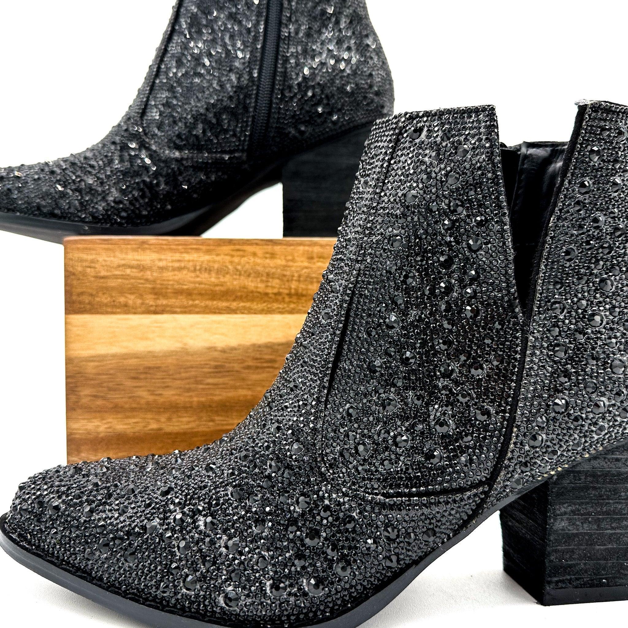 Shine Star Rhinestone Bootie in Silver (Online Exclusive) Product Image
