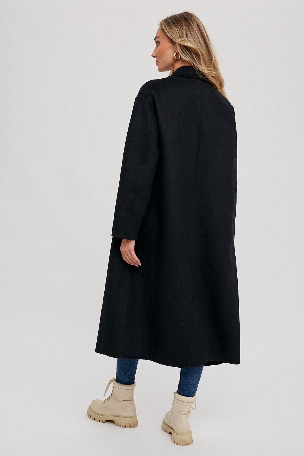Double Breasted Longline Coat Product Image
