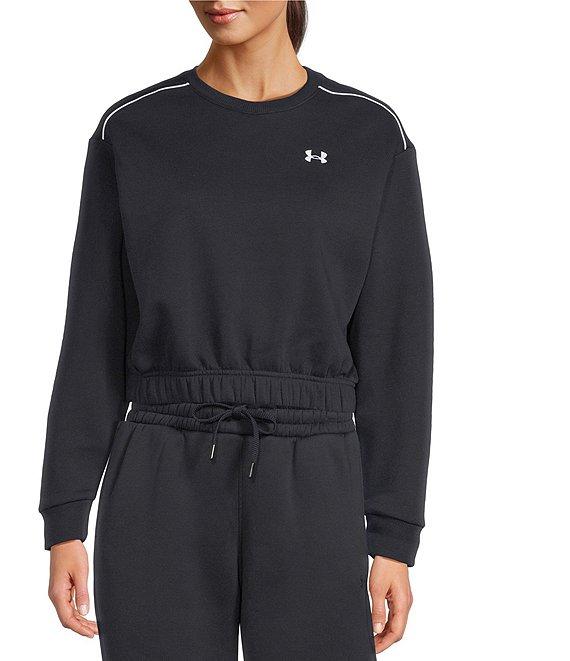 Under Armour Riv Coordinating Fleece Piped Cropped Pullover Product Image
