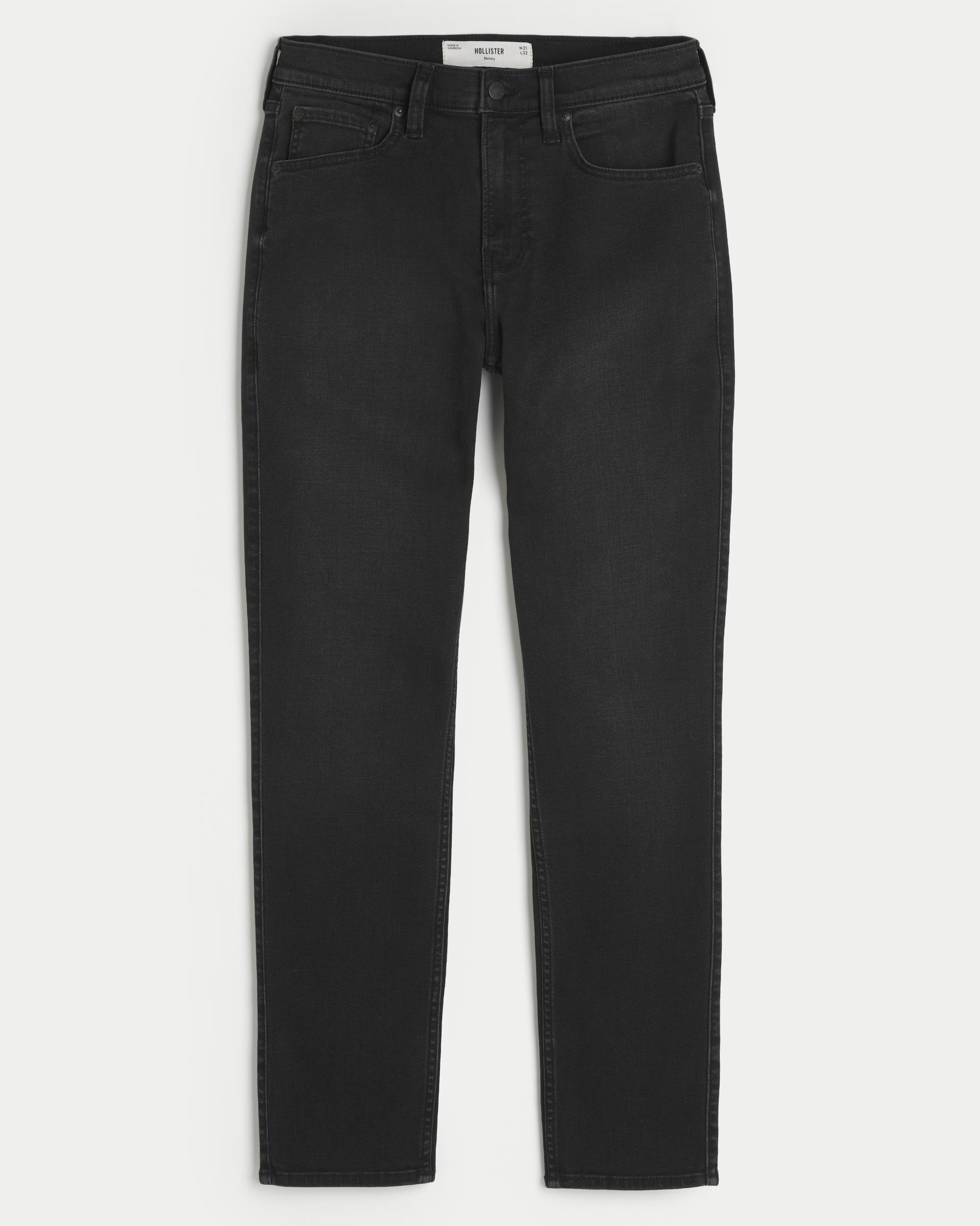 Washed Black Skinny Jeans Product Image