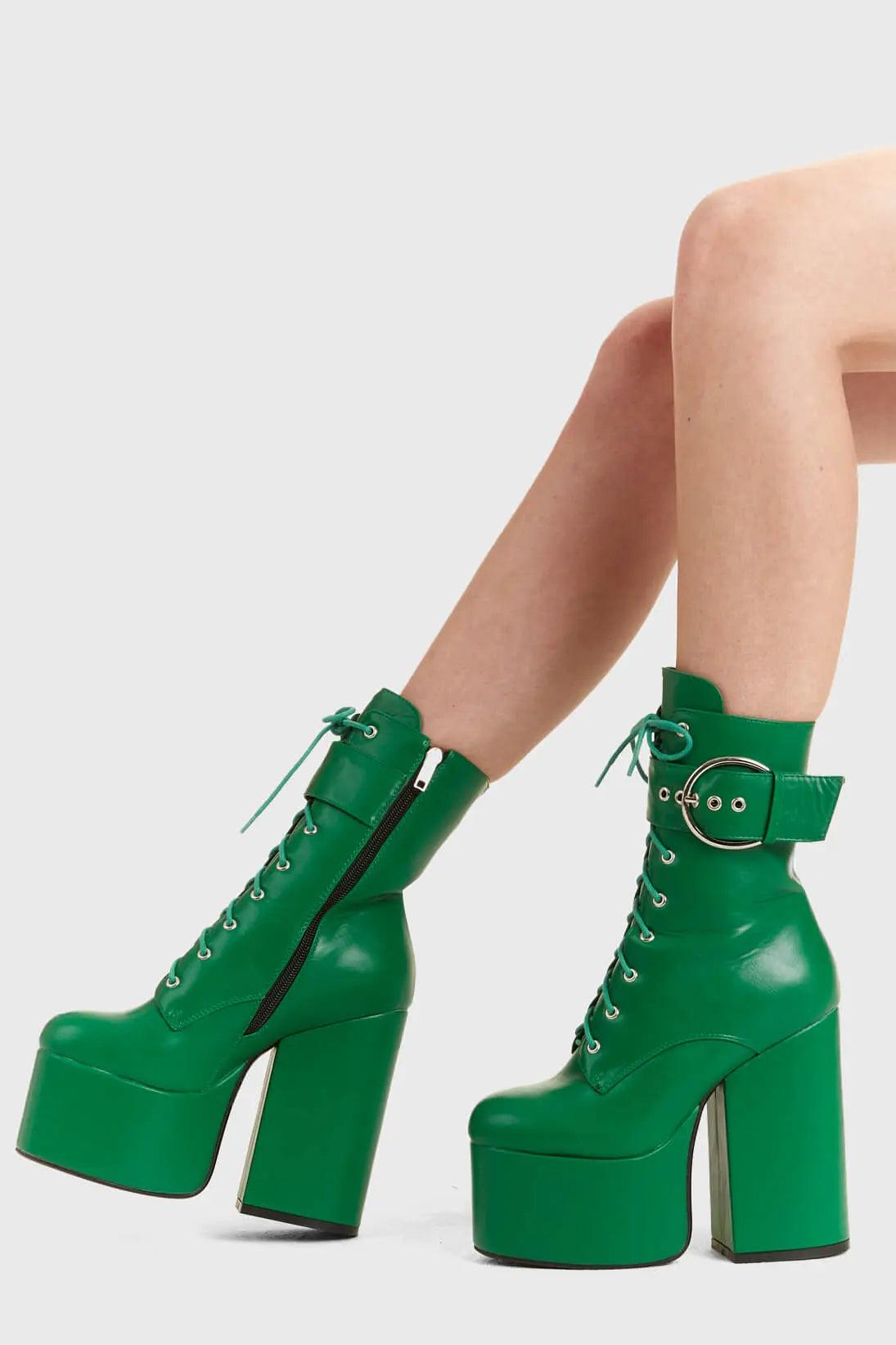 One Shot Platform Ankle Boots Product Image