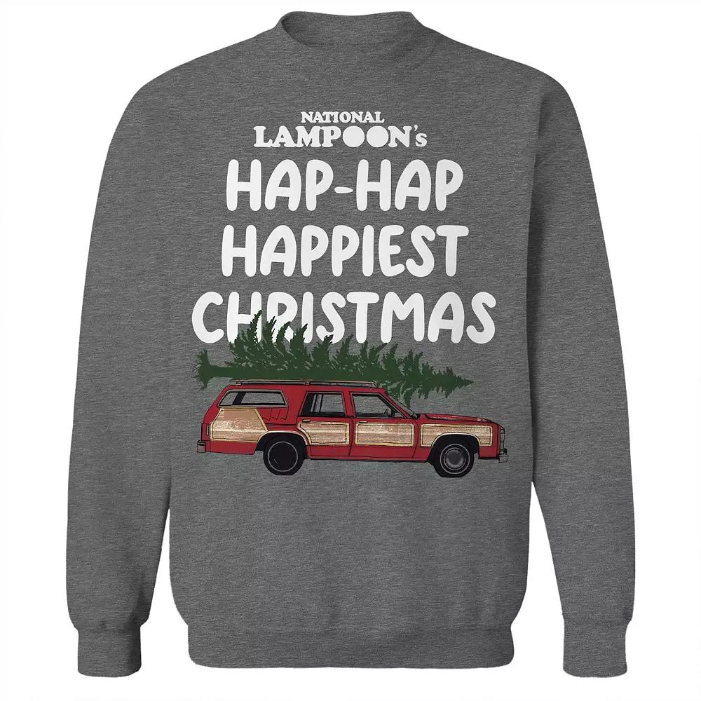 Men's Happiest Christmas National Lampoon's Christmas Vacation Graphic Fleece Crew Sweatshirt, Adult Unisex,  Product Image