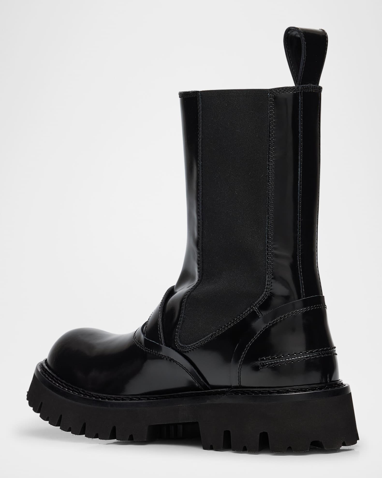 Men's Leather Logo-Plaque Chelsea Boots Product Image