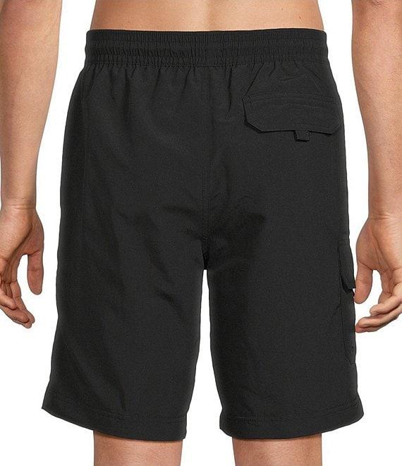 Roundtree & Yorke Boardwalk Cargo 9#double; Solid Swim Trunks Product Image