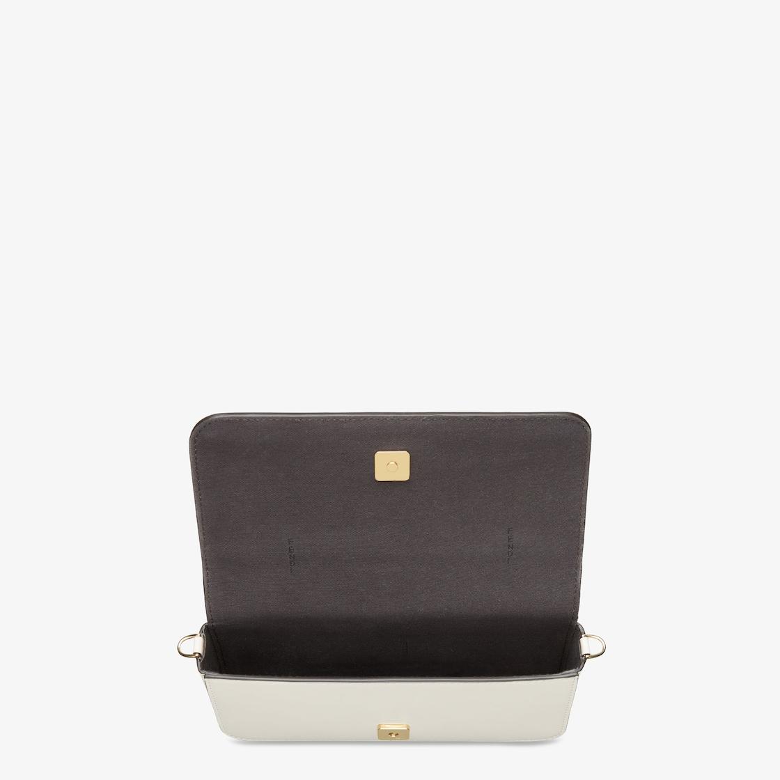 Fendigraphy Wallet On ChainWhite leather wallet Product Image