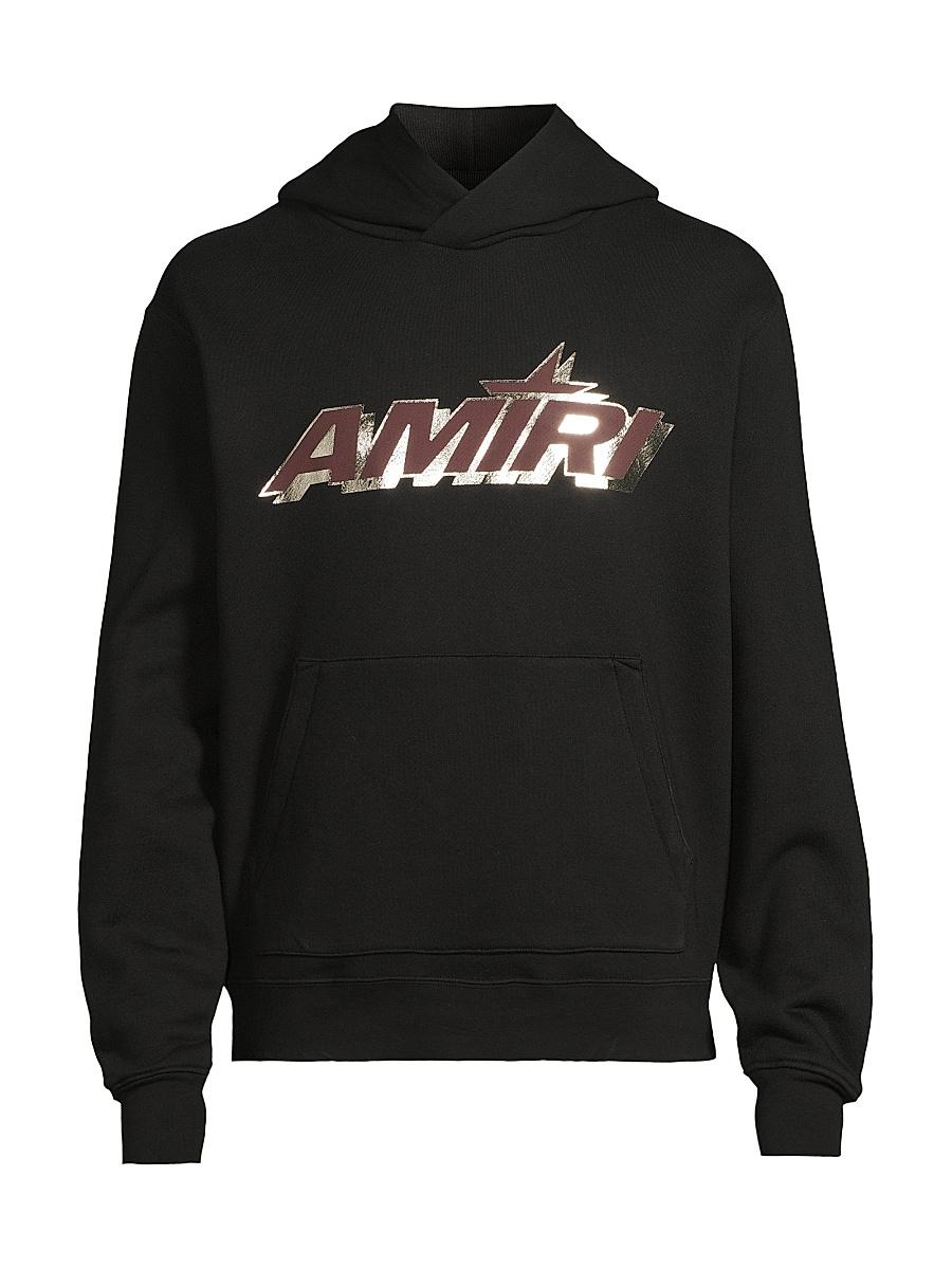 Mens Shadow Logo Stretch-Cotton Hoodie Product Image