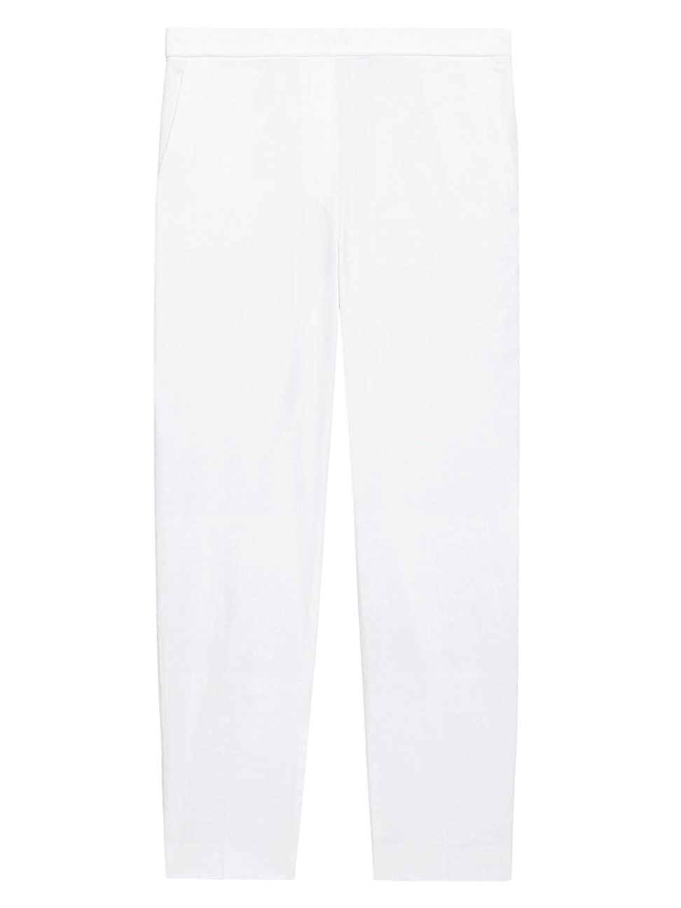 Womens Treeca Linen Pull-On Crop Pants Product Image