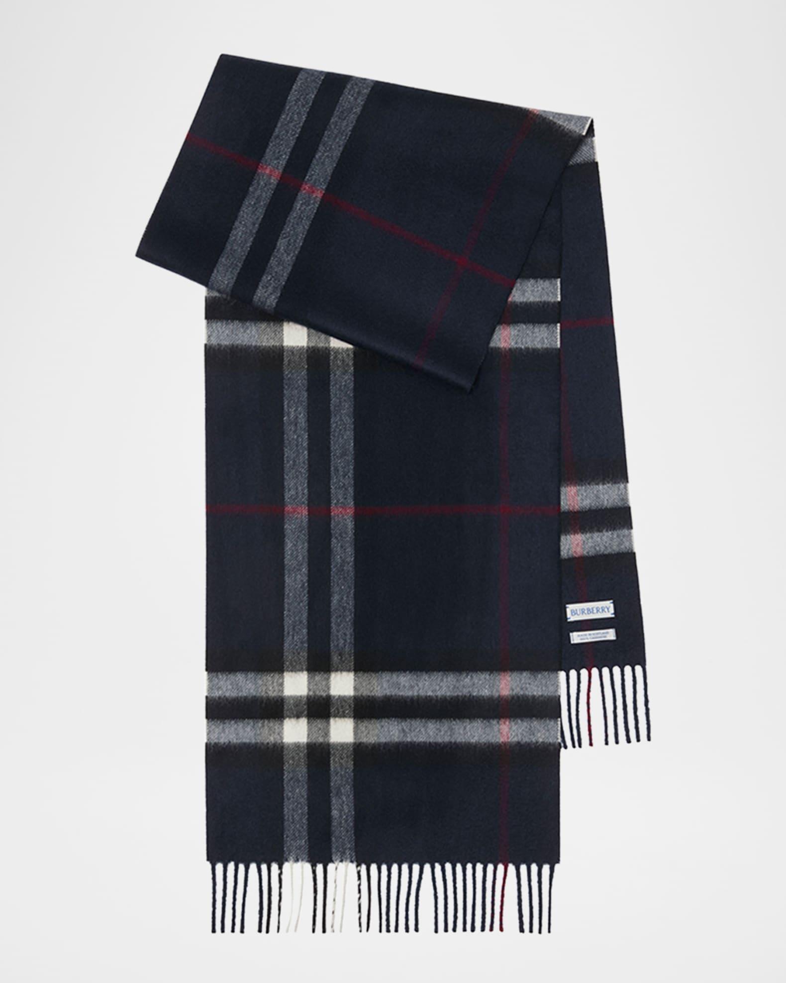 Men's Cashmere Giant Check Scarf Product Image